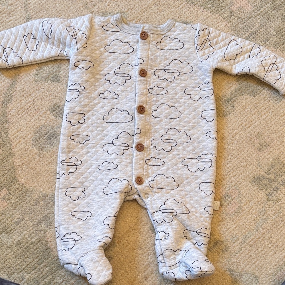 NWOT Cloud Patterned Kids One Piece